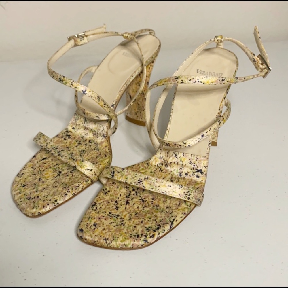 VERA WANG Satin Speckled Multi Color